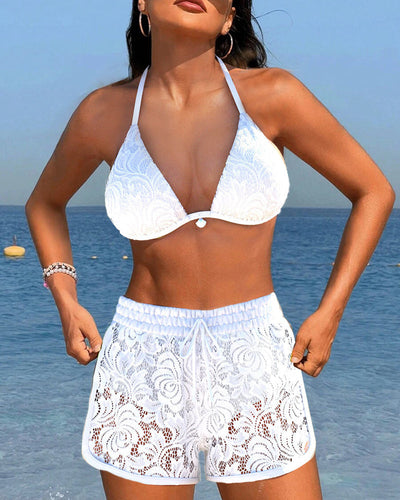 DFFRNT®  | Elegante Effen Kanten Bikiniset