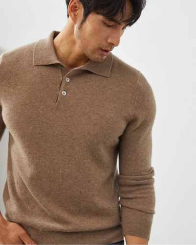 DFFRNT® | Kasjmier Polo met lange mouwene