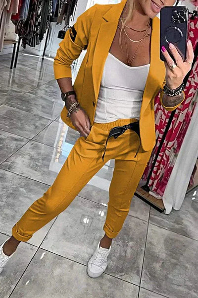 DFFRNT® | Tweedelige set met zachte blazer & relaxte joggers
