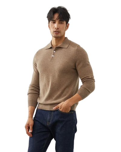 DFFRNT® | Kasjmier Polo met lange mouwene