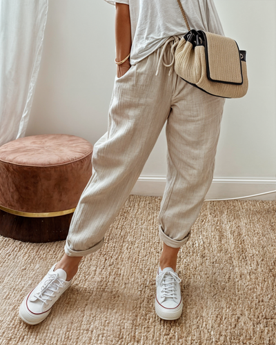 DFFRNT® | Elegante linnenmix broek