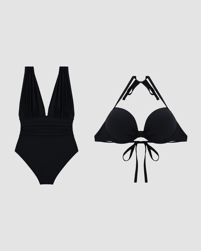DFFRNT®  | Luxe Shaping Badpak met Diepe V-Hals