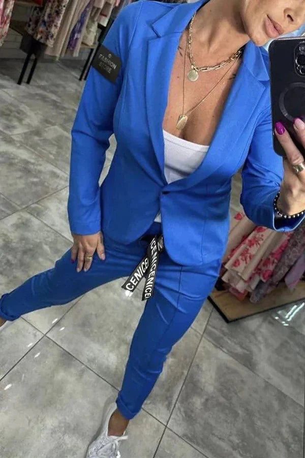 DFFRNT® | Tweedelige set met zachte blazer & relaxte joggers