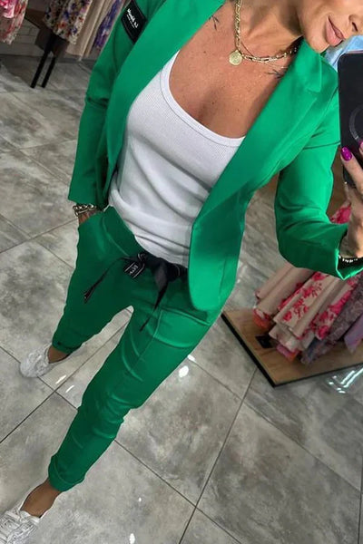 DFFRNT® | Tweedelige set met zachte blazer & relaxte joggers
