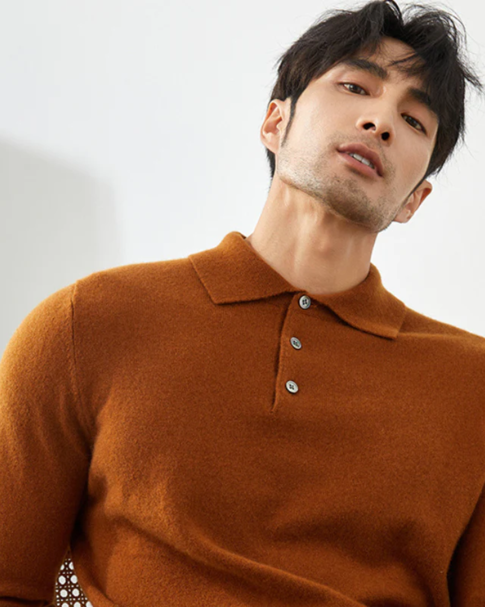 DFFRNT® | Kasjmier Polo met lange mouwene