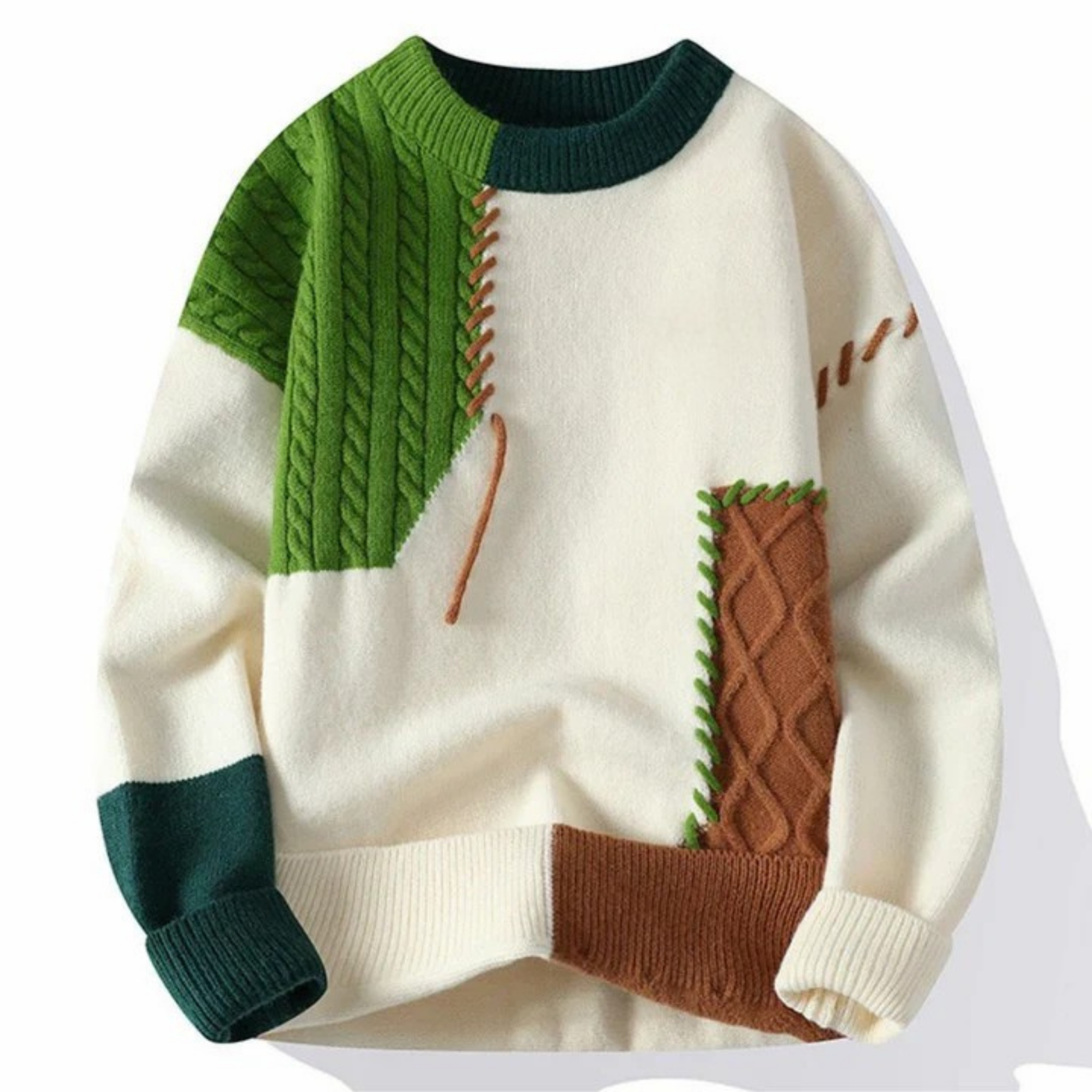 DFFRNT® | Patchwork trui