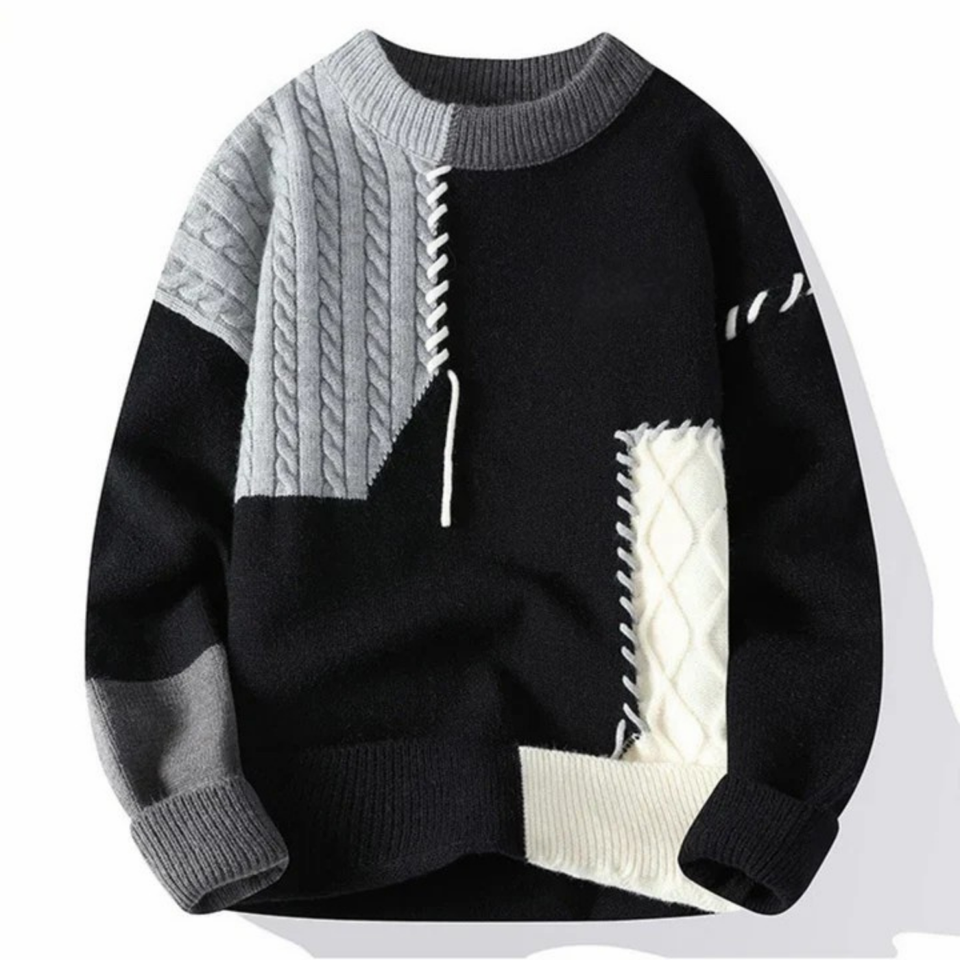 DFFRNT® | Patchwork trui