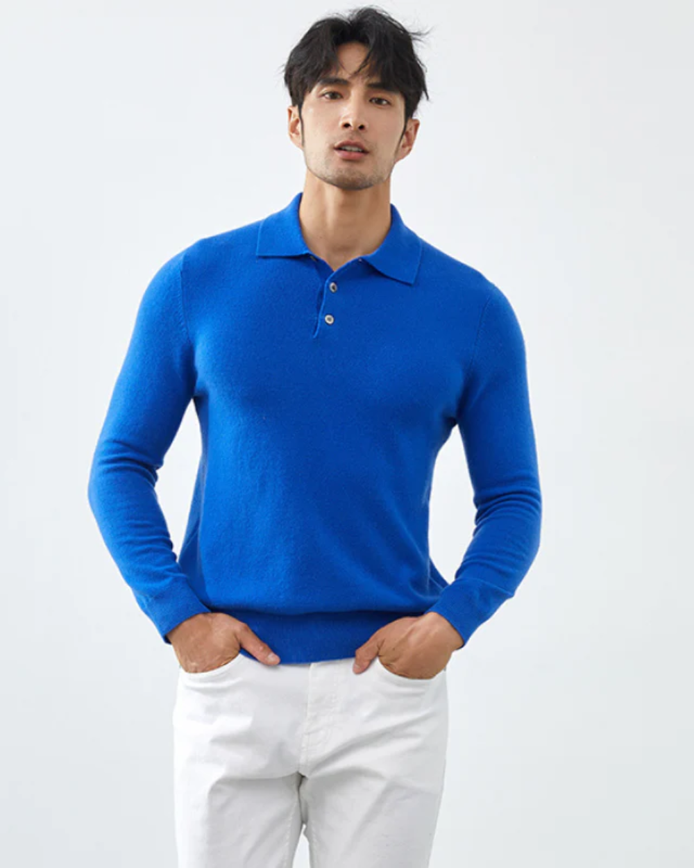 DFFRNT® | Kasjmier Polo met lange mouwene