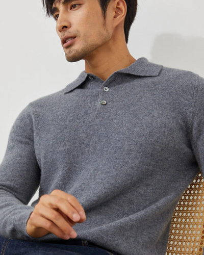 DFFRNT® | Kasjmier Polo met lange mouwene