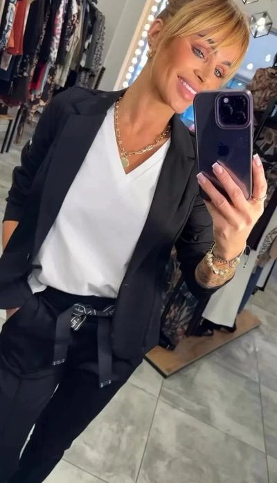 DFFRNT® | Tweedelige set met zachte blazer & relaxte joggers