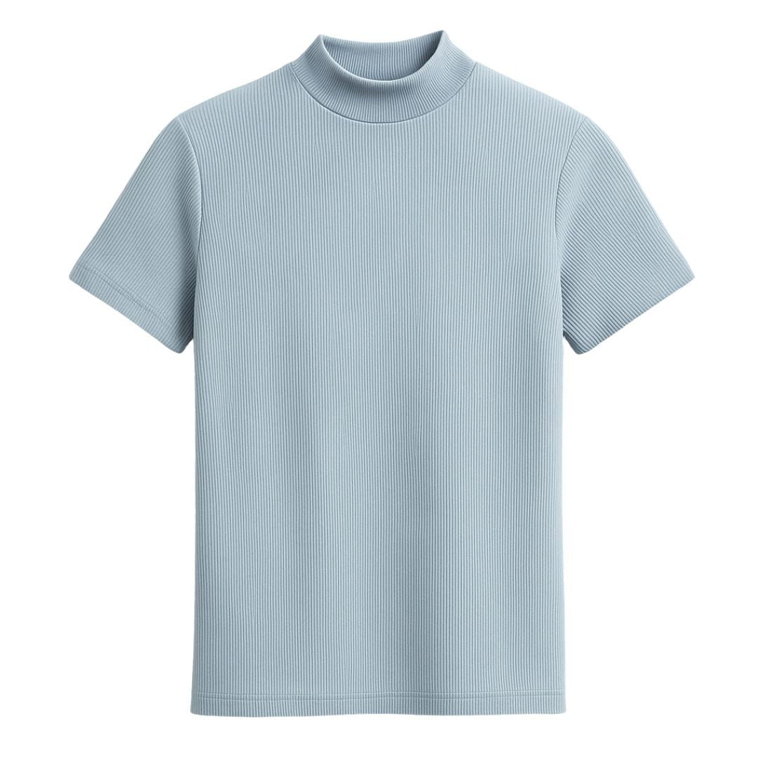 DFFRNT® | T-Shirt slim fit met hoge kraag
