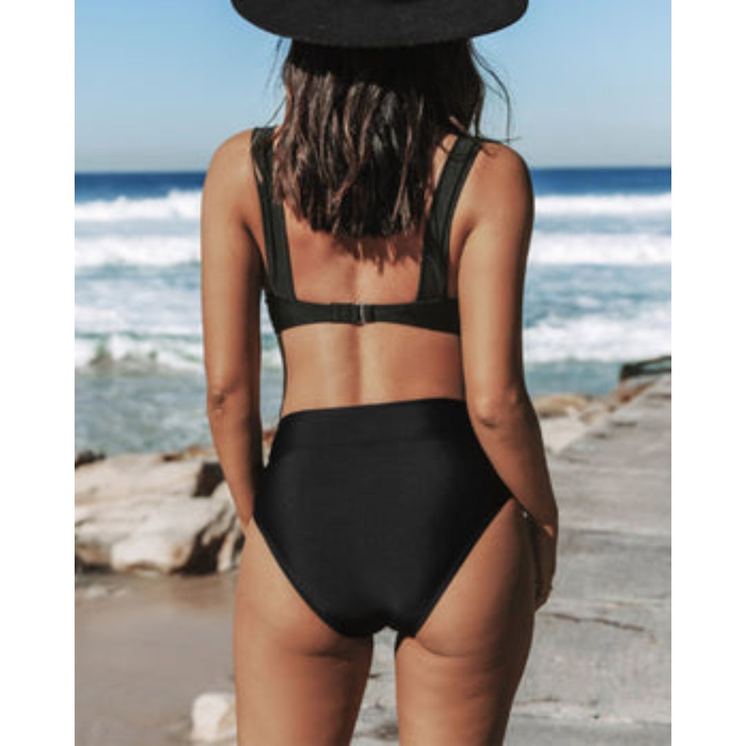 DFFRNT®  | Effen Hoge Taille Badpak