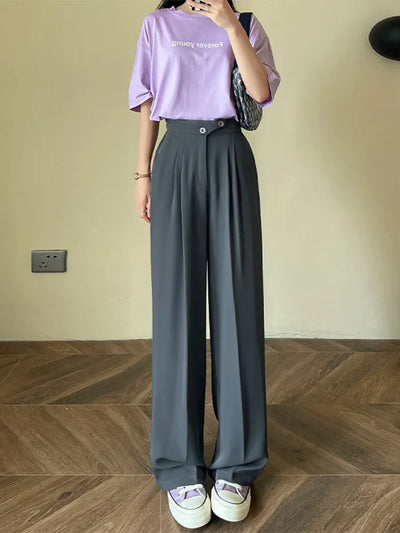 DFFRNT® | Wijde stretchy broek