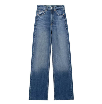 DFFRNT® | Blauwe Damesbroek Wide Leg