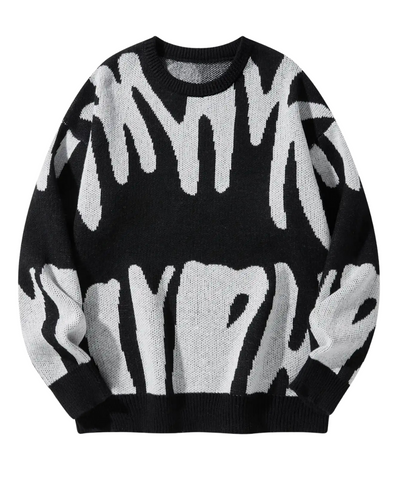 DFFRNT® | Oversized sweater met elegant patroon