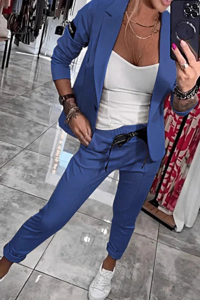 DFFRNT® | Tweedelige set met zachte blazer & relaxte joggers
