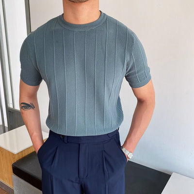 DFFRNT® | Italiaans design gebreide T-Shirt