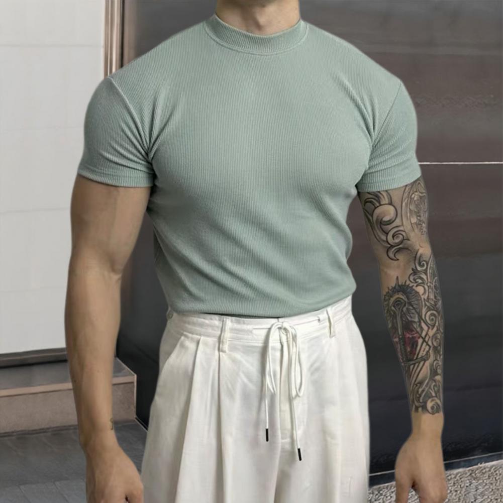 DFFRNT® | T-Shirt slim fit met hoge kraag