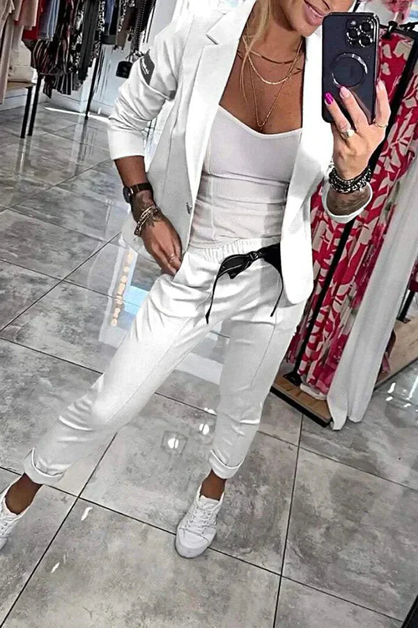 DFFRNT® | Tweedelige set met zachte blazer & relaxte joggers