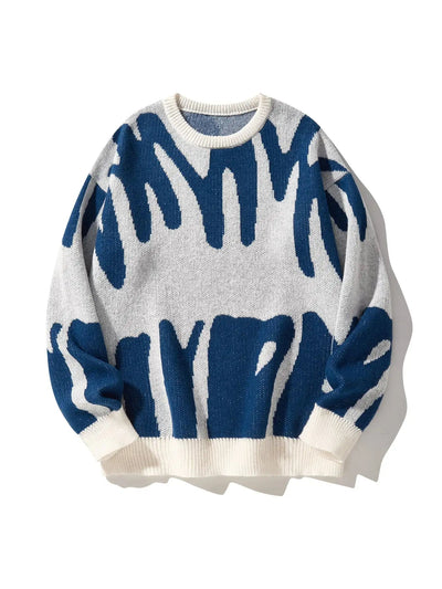 DFFRNT® | Oversized sweater met elegant patroon