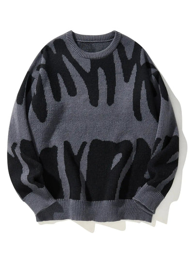 DFFRNT® | Oversized sweater met elegant patroon