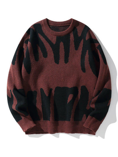 DFFRNT® | Oversized sweater met elegant patroon