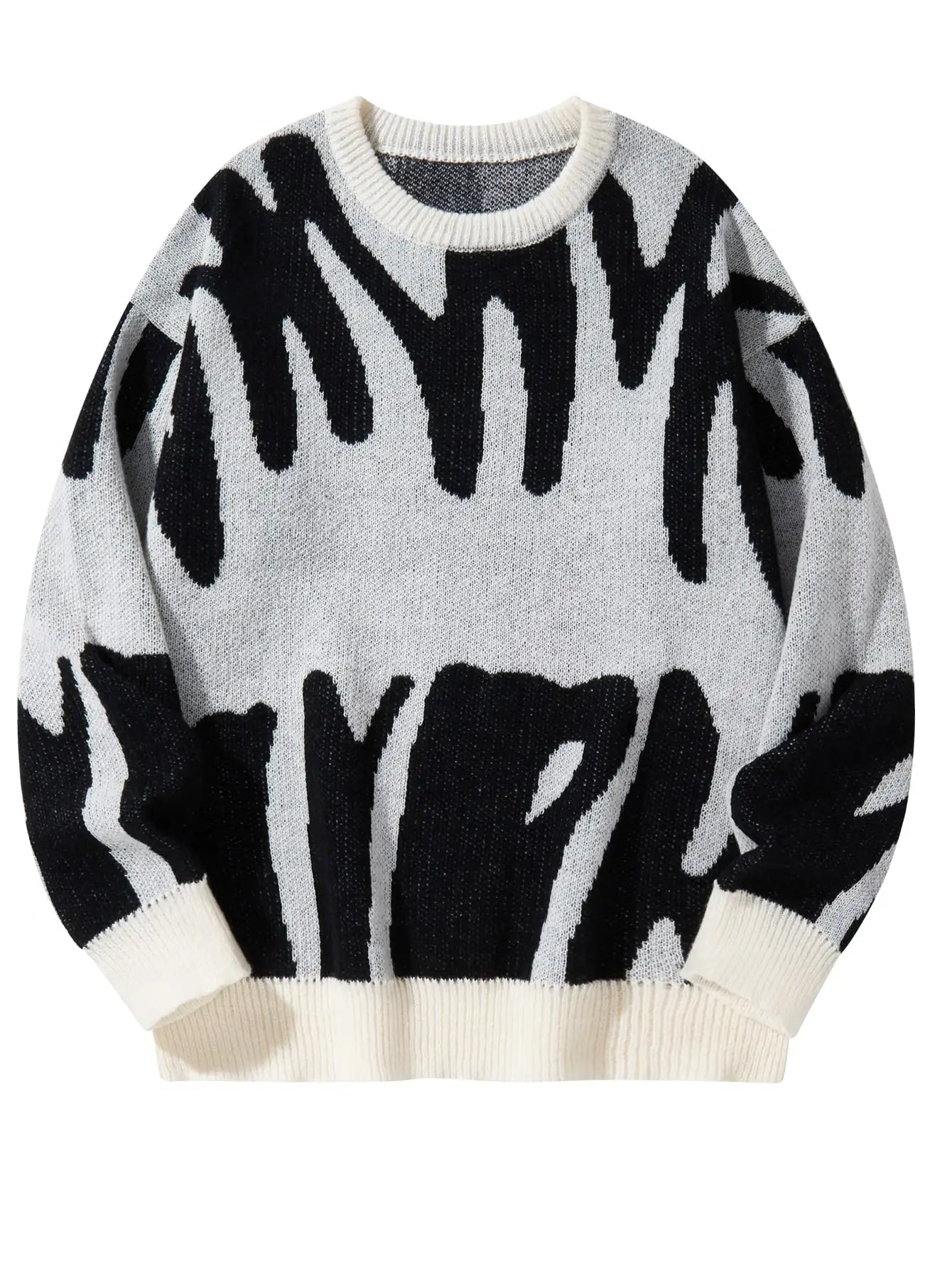 DFFRNT® | Oversized sweater met elegant patroon