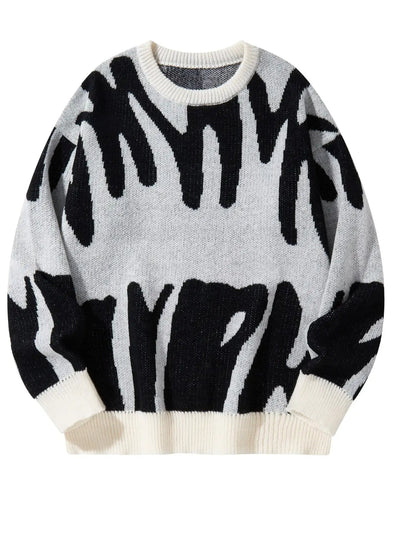DFFRNT® | Oversized sweater met elegant patroon